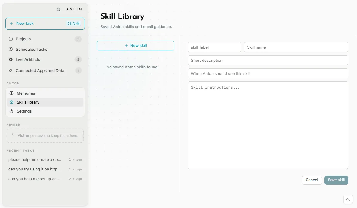 CoWork skill library.